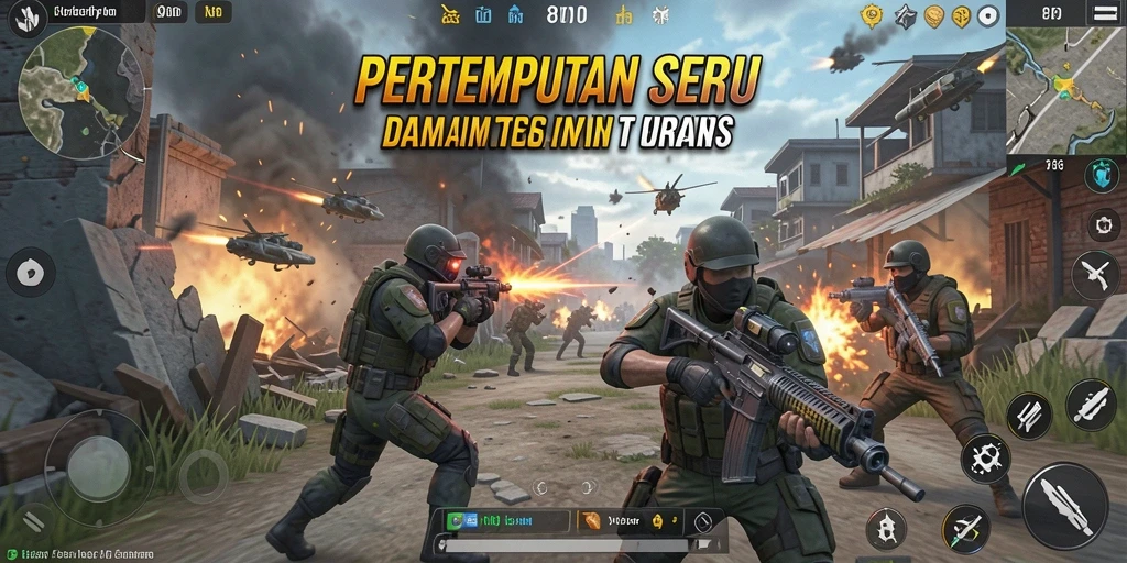Tampilan menakjubkan dari gameplay TPS yang spektakuler.