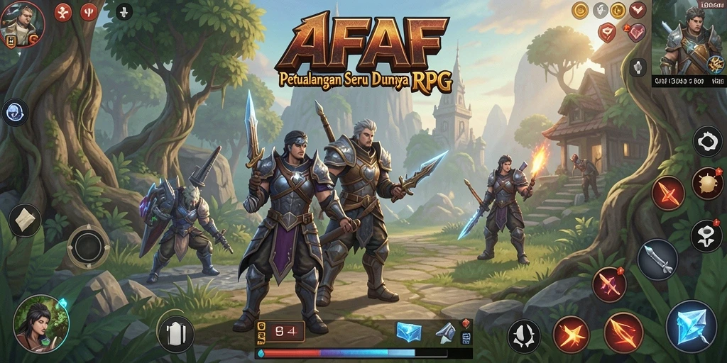 Tampilan permainan <strong>AFAF</strong> yang seru dan mendebarkan.