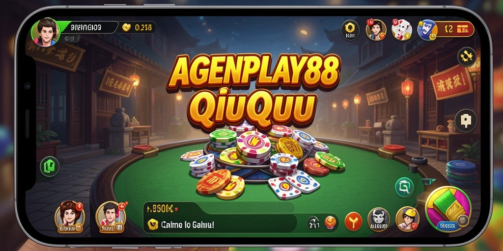 Tampilan menarik dari gameplay QiuQiu di AGENPLAY88.