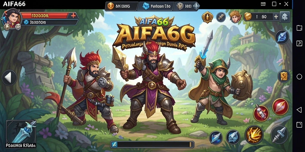 Gameplay AIFA66 yang mengasyikkan di dunia RPG yang penuh petualangan.