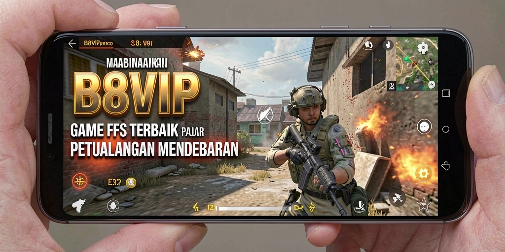 Tampilan gameplay mendebarkan di B8VIP dengan aksi tembak menembak intens.