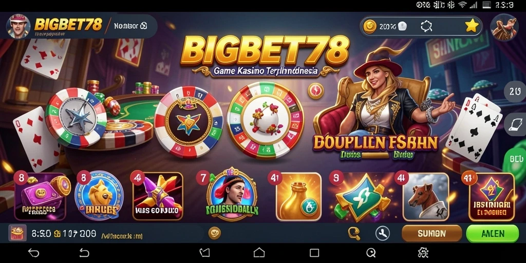 Tampilan gameplay Kasino yang menarik dan menyenangkan di BIGBET78.