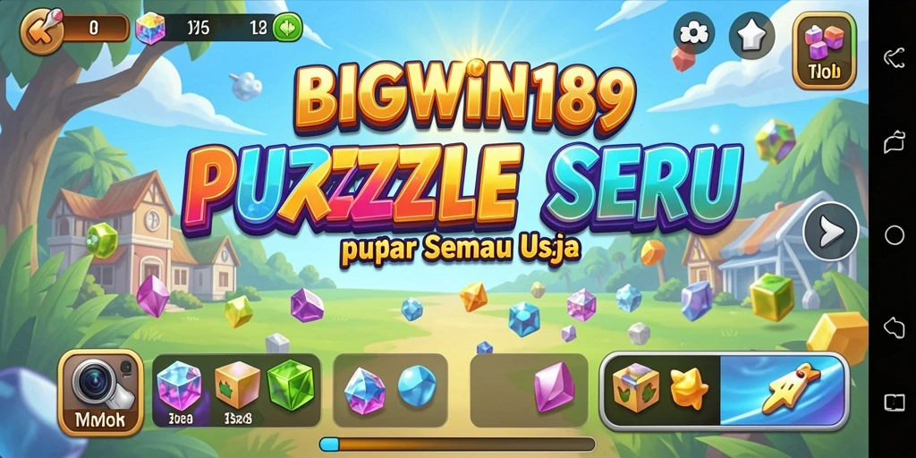 Tampilan gameplay menarik dari BIGWIN189 dengan berbagai level puzzle.
