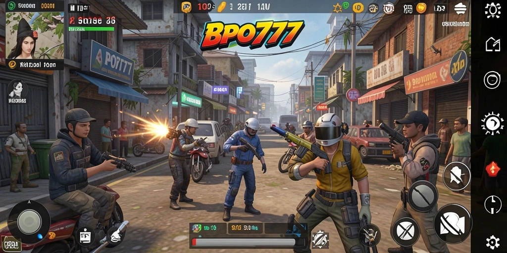 Screenshot gameplay BPO777 yang menampilkan momen mendebarkan dari simulasi.