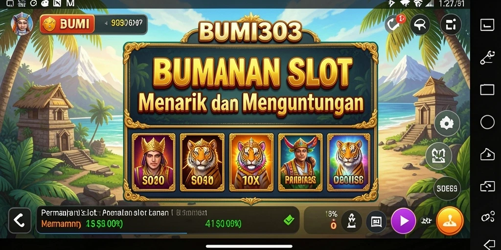Tampilan gameplay Slot yang seru dan menegangkan di BUMI303.