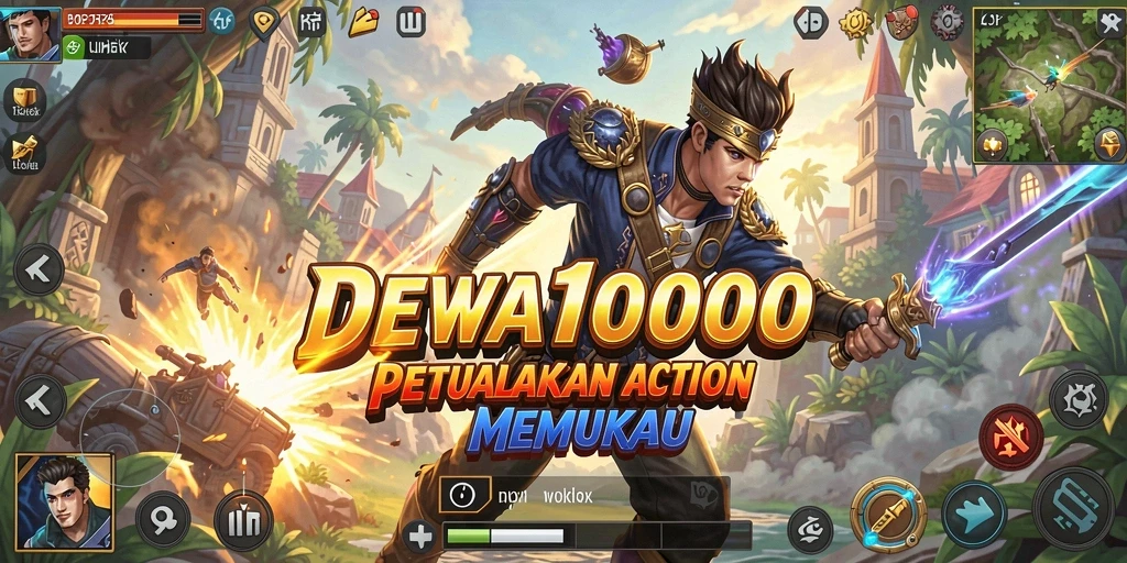 Tampilan seru dari gameplay DEWA1000 dalam aksi penuh