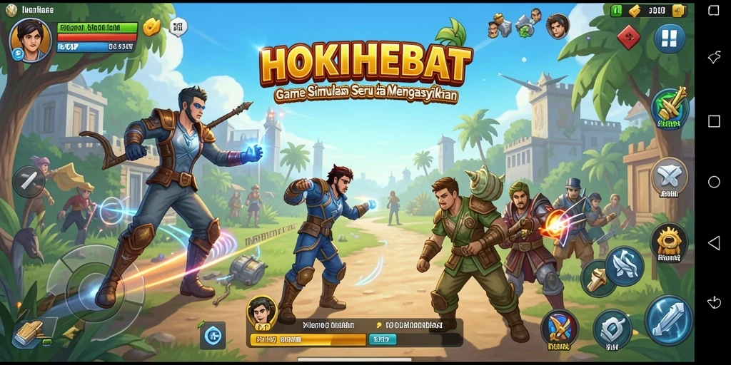 Tampilan gameplay HOKIHEBAT yang menyenangkan dan inovatif.