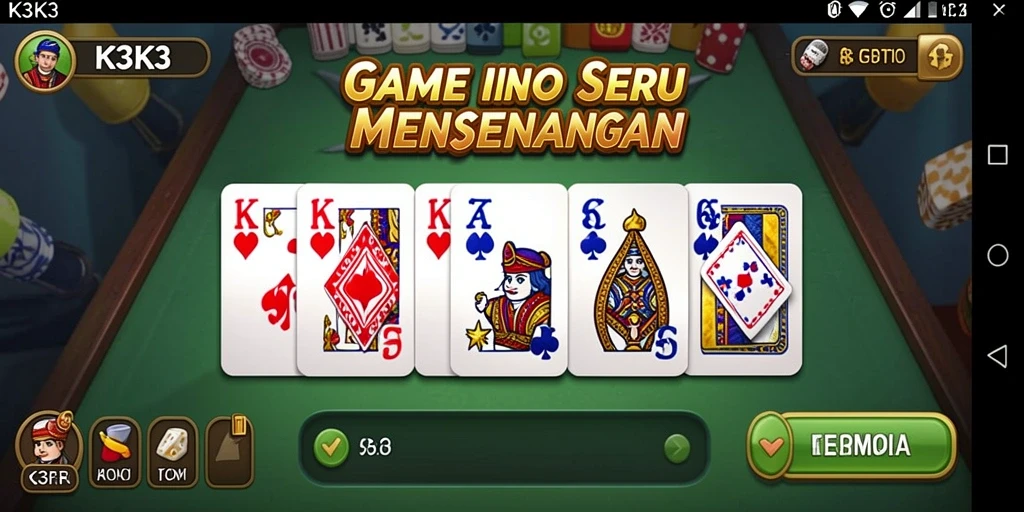 Tampilan gameplay seru dari K3K3 dengan grafis yang menarik.