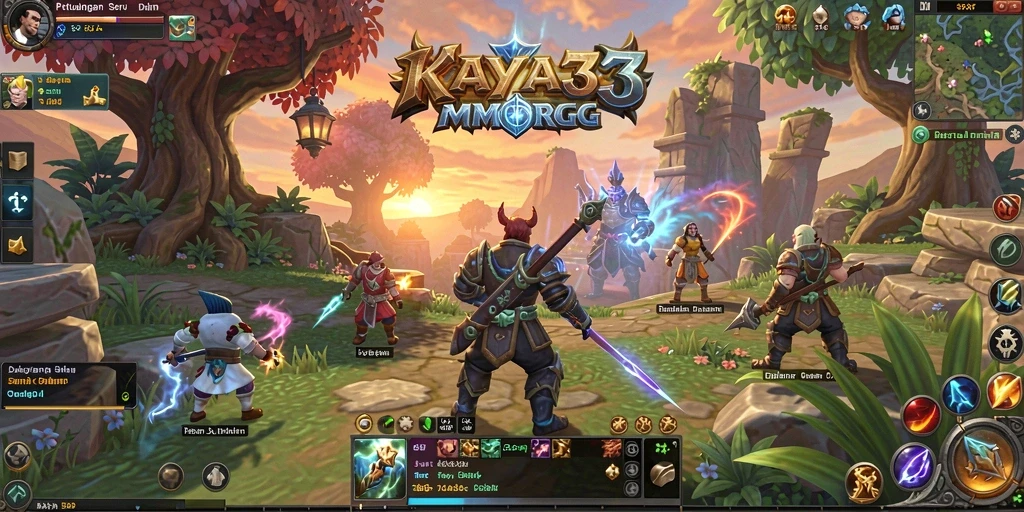 Tampilan gameplay MMORPG KAYA33 yang memikat.