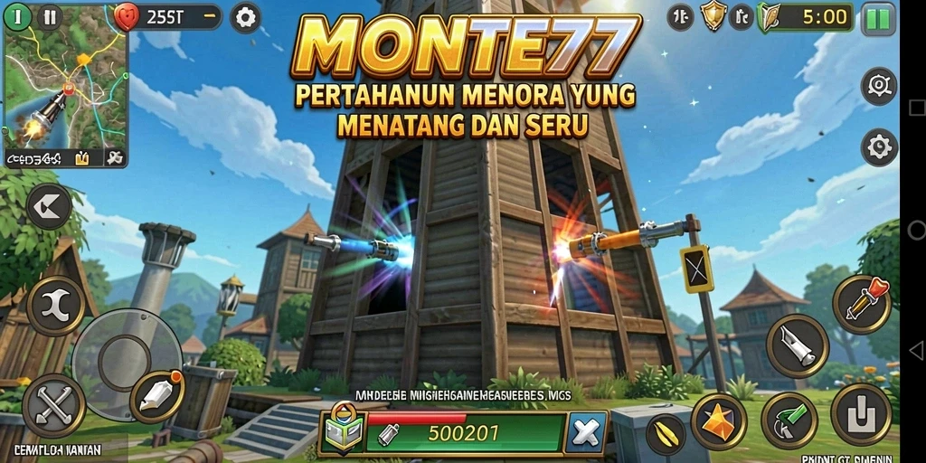Gameplay menakjubkan defense menara di MONTE77 yang penuh strategi.