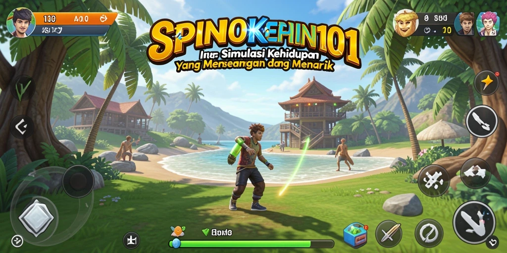 Tampilan gameplay SPIN101 yang menarik dan interaktif.
