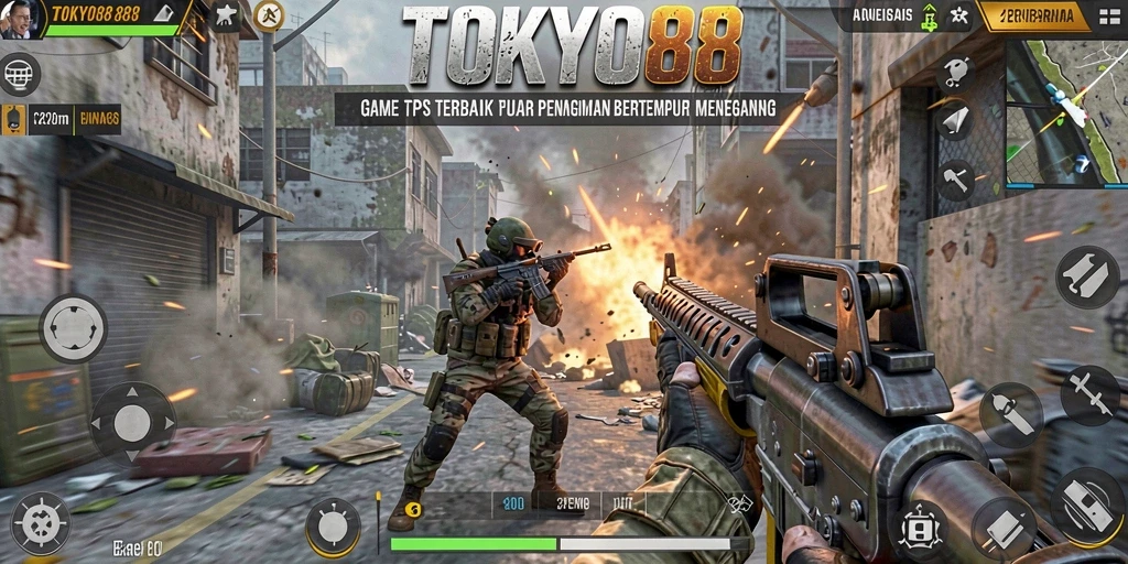 Tampilan utama gameplay TOKYO88 dengan aksi menegangkan di Tokyo.