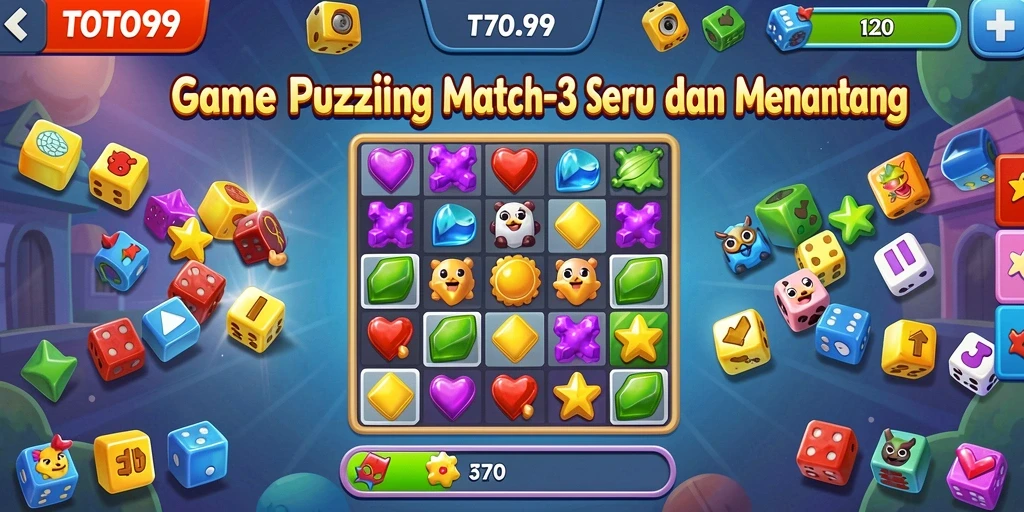 Gameplay TOTO99 yang menampilkan keseruan mencocokkan item.
