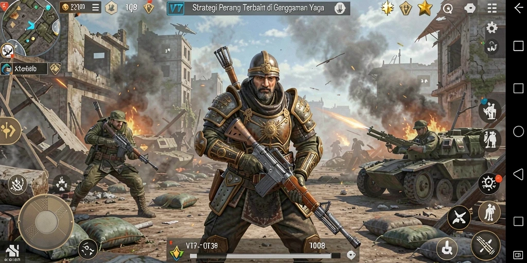 Gameplay SLG yang mendebarkan dan strategis.