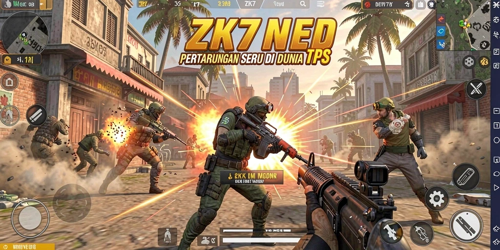Tampilan menarik dari gameplay ZK7 yang penuh aksi.